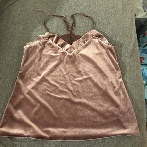 Velvet tank top